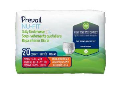 Prevail Nu-Fit Underwear Medium - 20ea/pk 4pk/cs Image