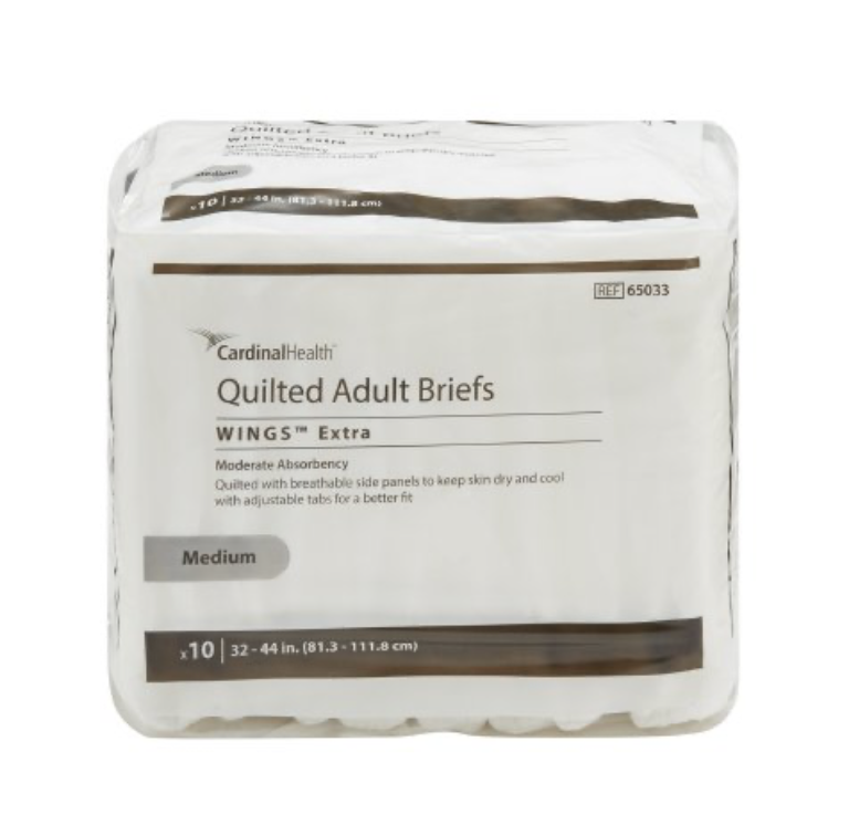 Briefs SIMPLICITY Quilted Medium Breathable 32"- 42" - 10ea/pk 10pk/cs Image