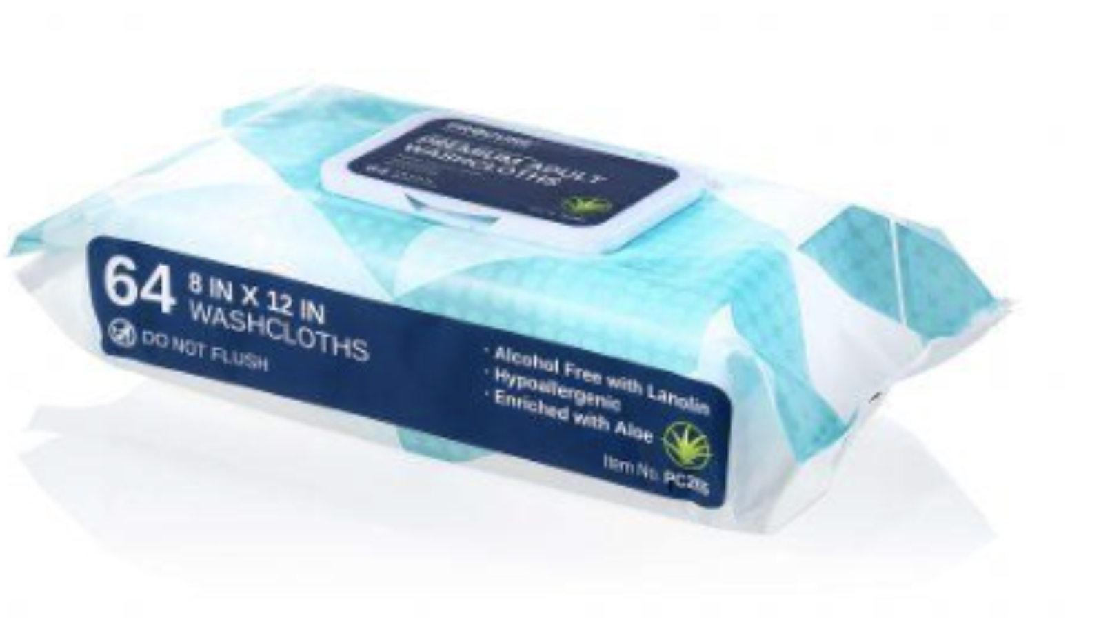 ProCure Wipes Premoistened Washcloth Soft Pack Peel Back Top 8"x 12" - 68ea/pk 12pk/cs Image
