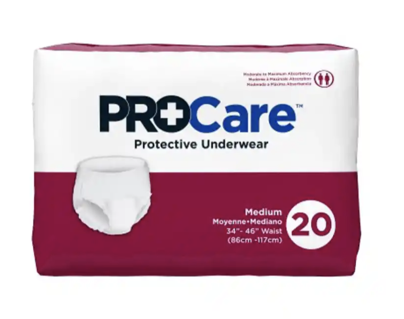 ProCare Double Push Underwear Medium - 20ea/pk 4pk/cs Image