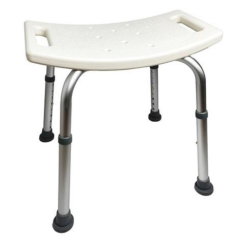 MAYCARE Shower Stool for Inside Shower,Adjustable Shower Bench for Bathtub Seat,Medical Bathtub Stool Assembly Height Adjustable Shower Seat, Shower Chair for Elderly and Disabled,250LB Image