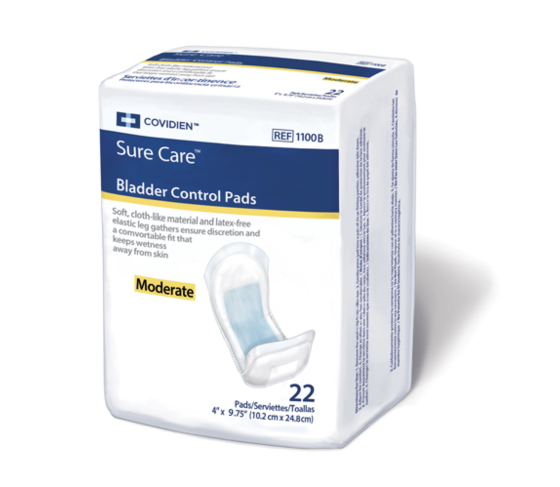 SureCare Pads Regular Absorbancy 4"x 9-3/4" - 22ea/pk 6pk/cs Image